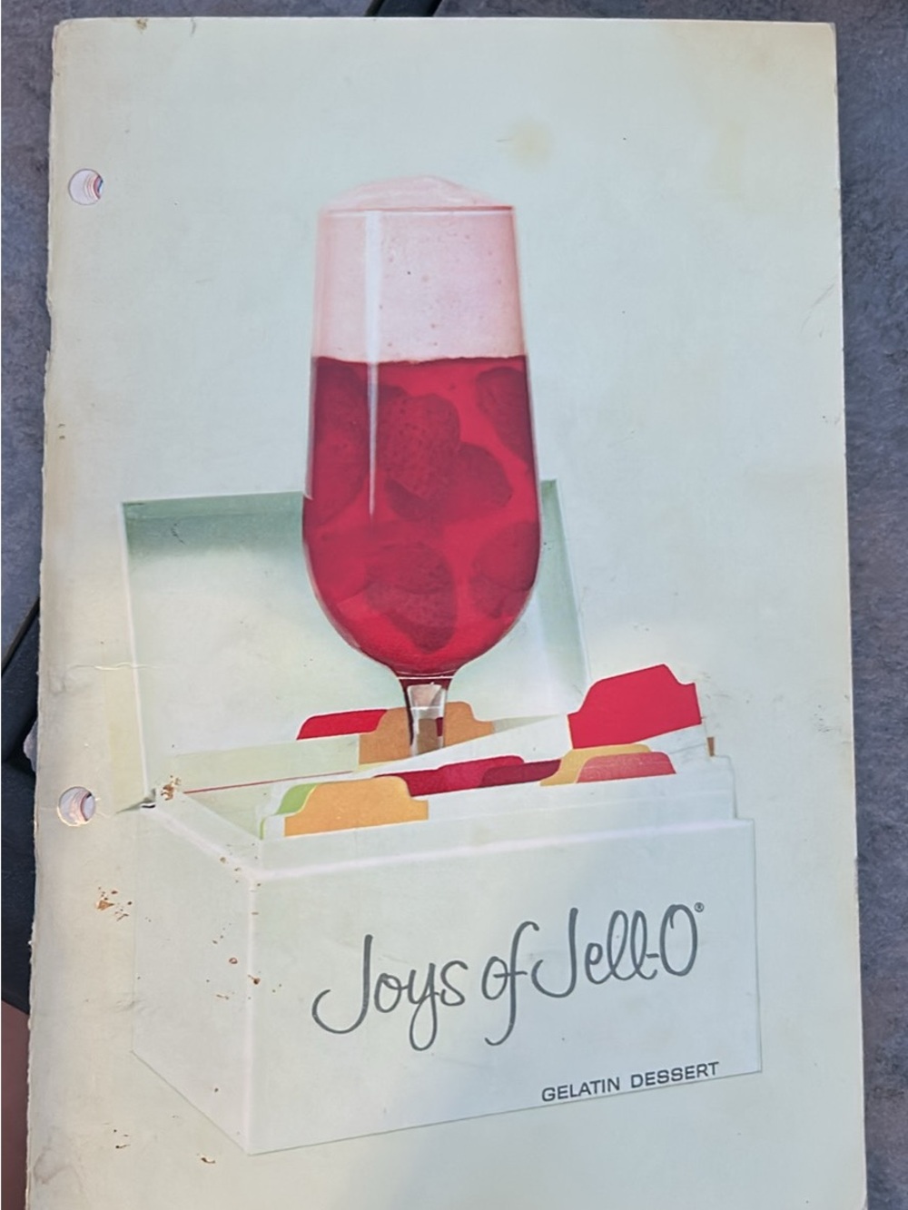 1950s Jell-O Gelatin Dessert Recipe Book. Vintage, 4th Edition 95 page